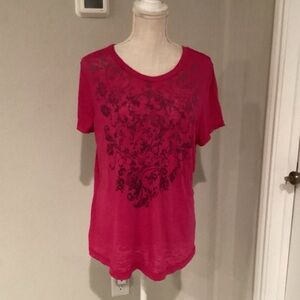 Floral Print Pink Top